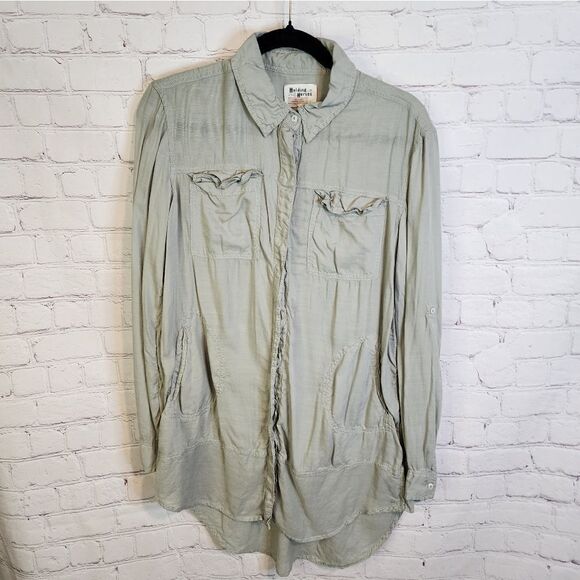 Women's Holding Horses longsleeve button-down shirt, size small - Picture 1 of 4